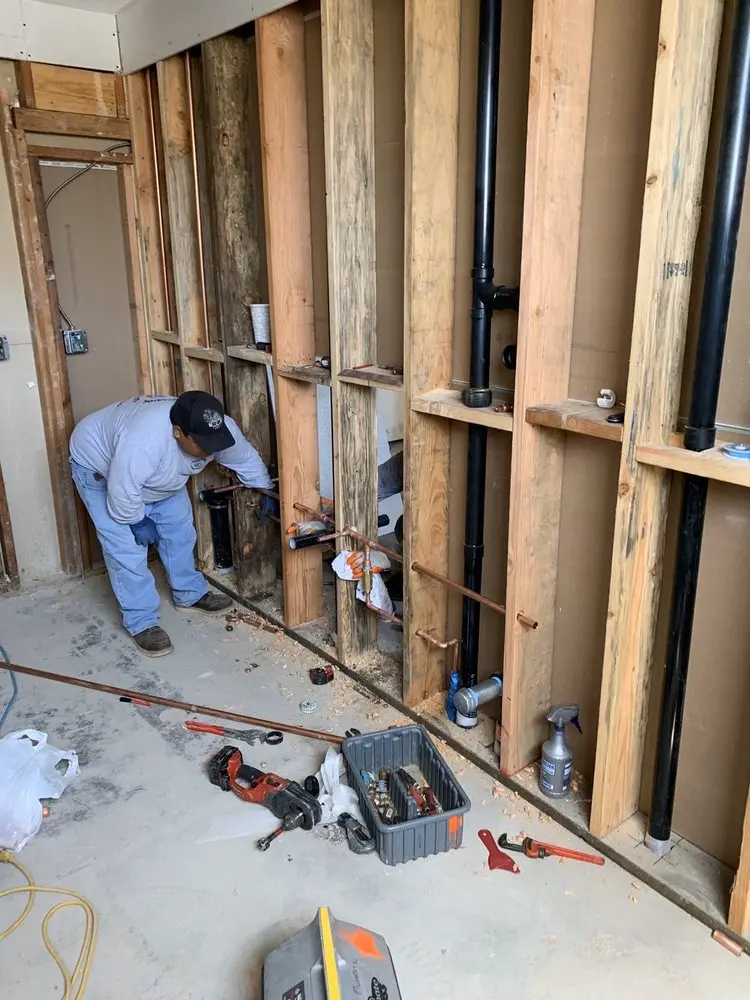 Commercial rough-in plumbing for Gas Line Repair in Carlisle